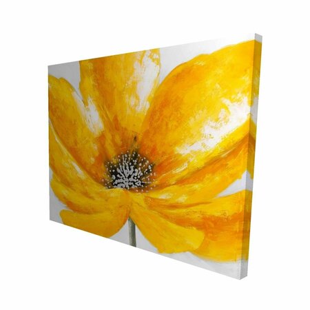 BEGIN HOME DECOR 16 x 20 in. Big Yellow Flower-Print on Canvas 2080-1620-FL103